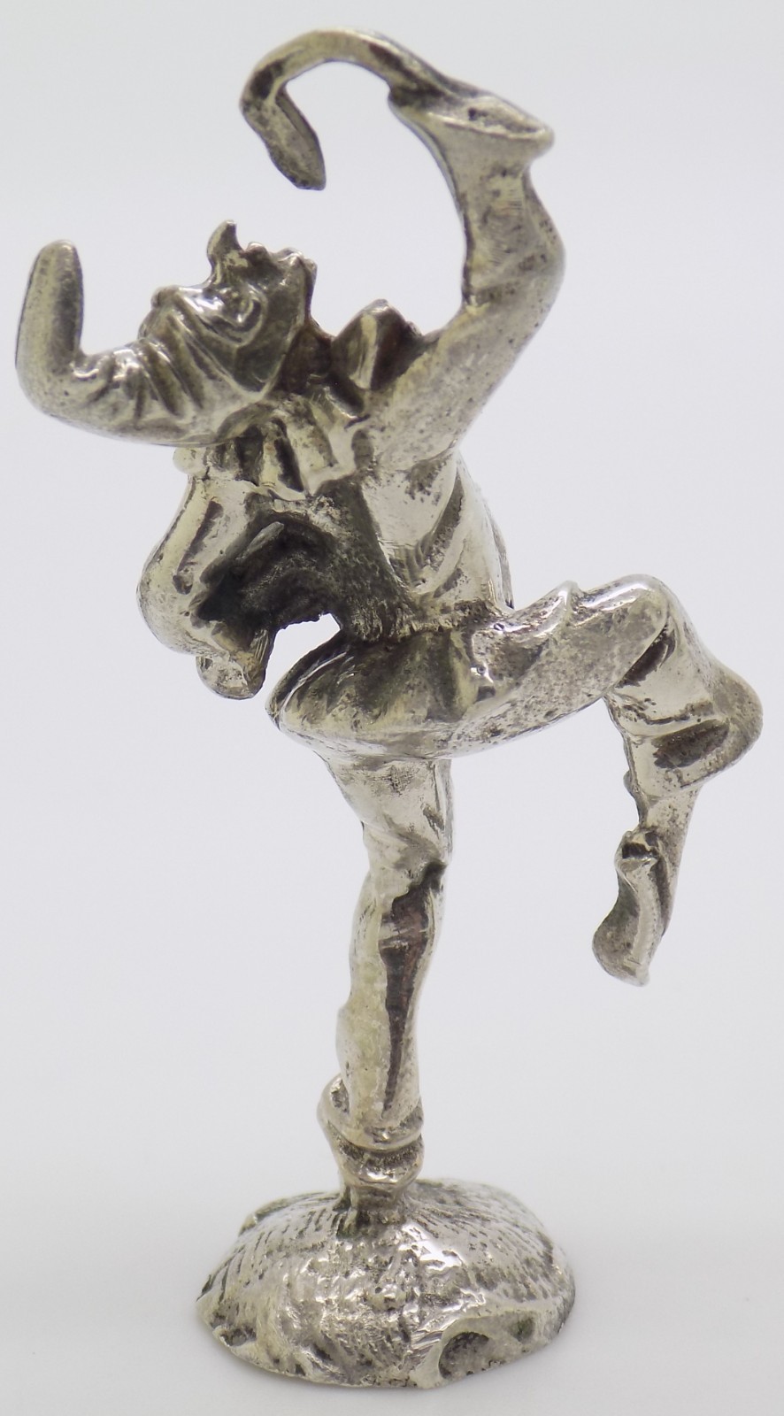 Vintage Italian Handmade Genuine Sterling Silver Pulcinella “Commedia dell’Arte”