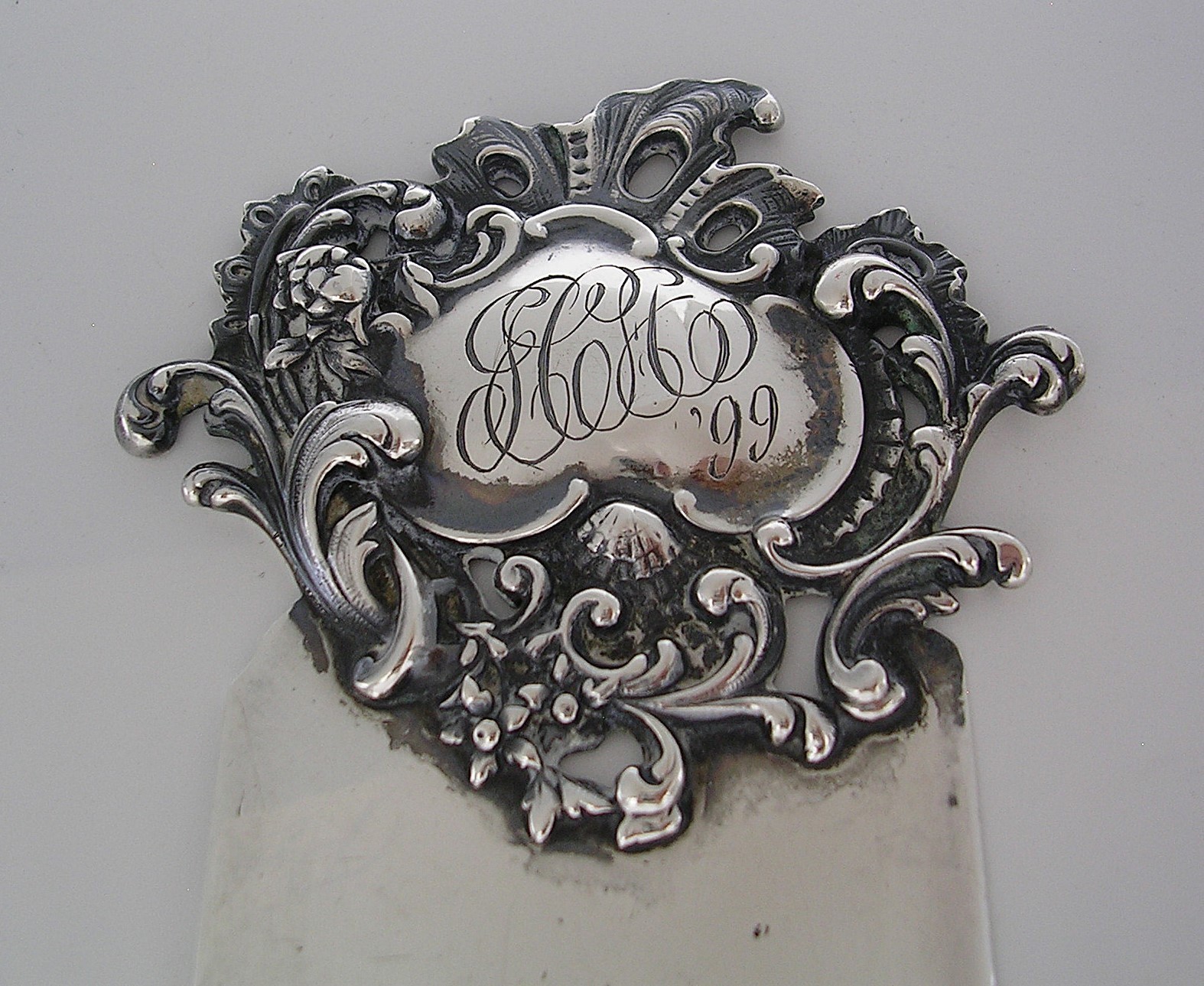 Antique Shiebler Sterling Silver Ruler/Page Turner c. 1899 – 9 7/8″