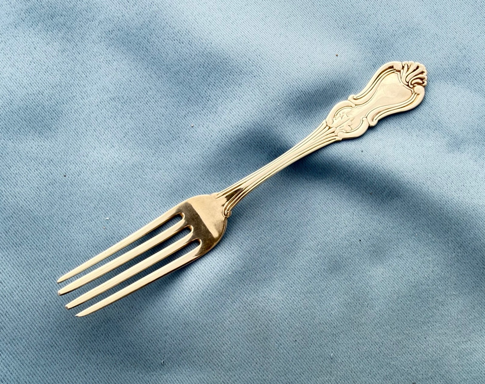 JE Caldwell Coin Silver 6 Salad Forks Kings Patt 7 In Mono 239.6 Gr