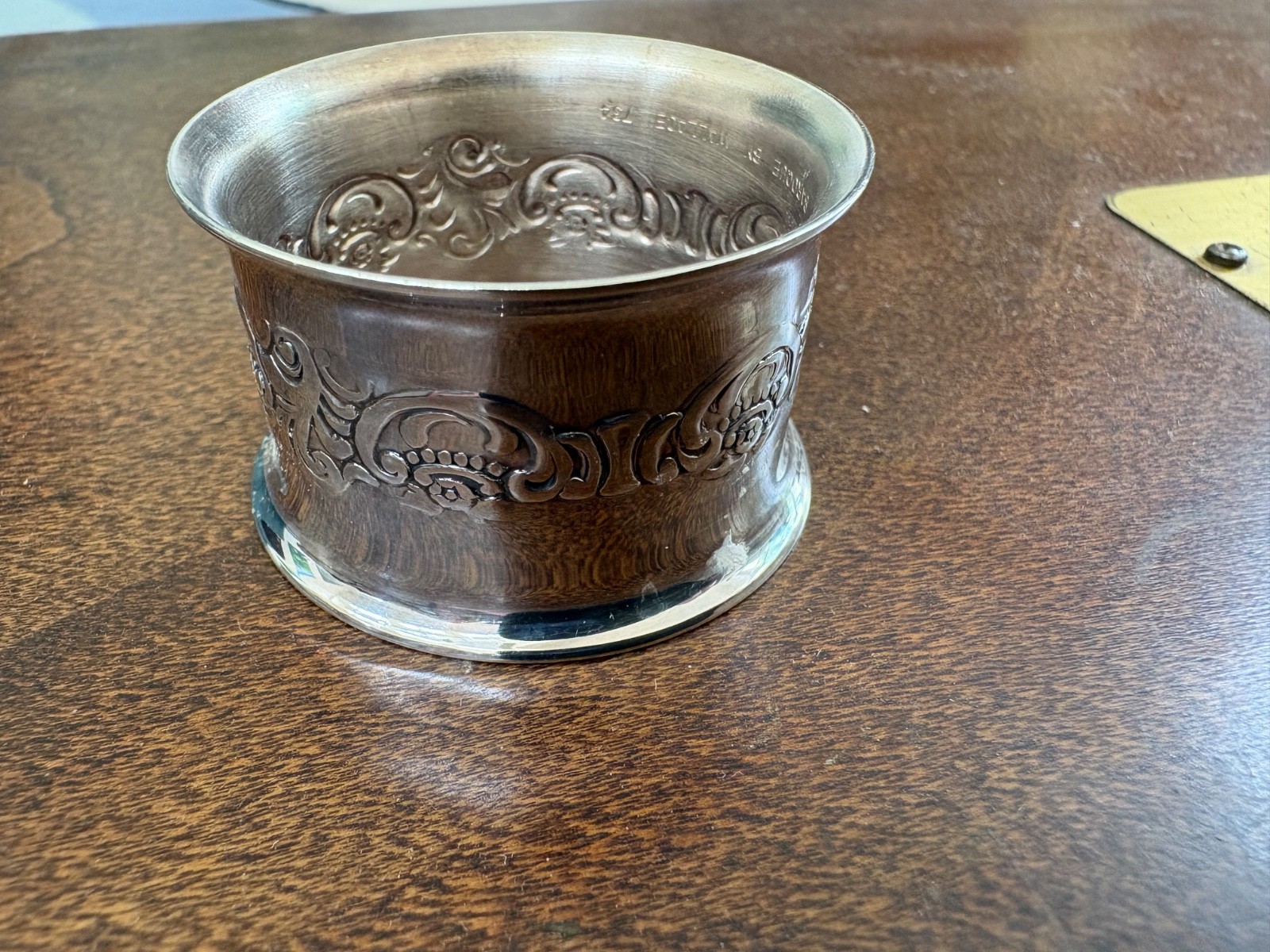 8 Strativari Wallace Sterling Silver Vintage Napkin Rings