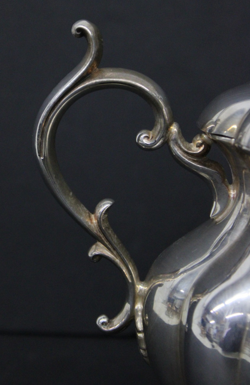 Vtg Reed & Barton Winthrop Shield Silverplate Footed Sugar Bowl Pumpkin 1795E