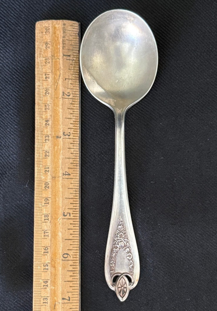 1847 Rogers Bros Old Colony Silverplate Flatware Spoon Fork Serving Set of 3