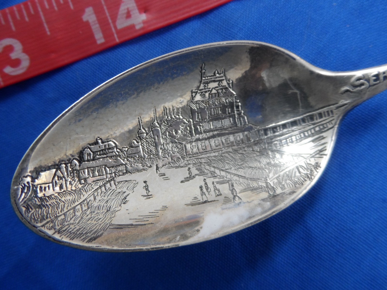 5-7/8″ Gorham Martha’s Vineyard Massachusetts Sterling Souvenir Spoon Antique