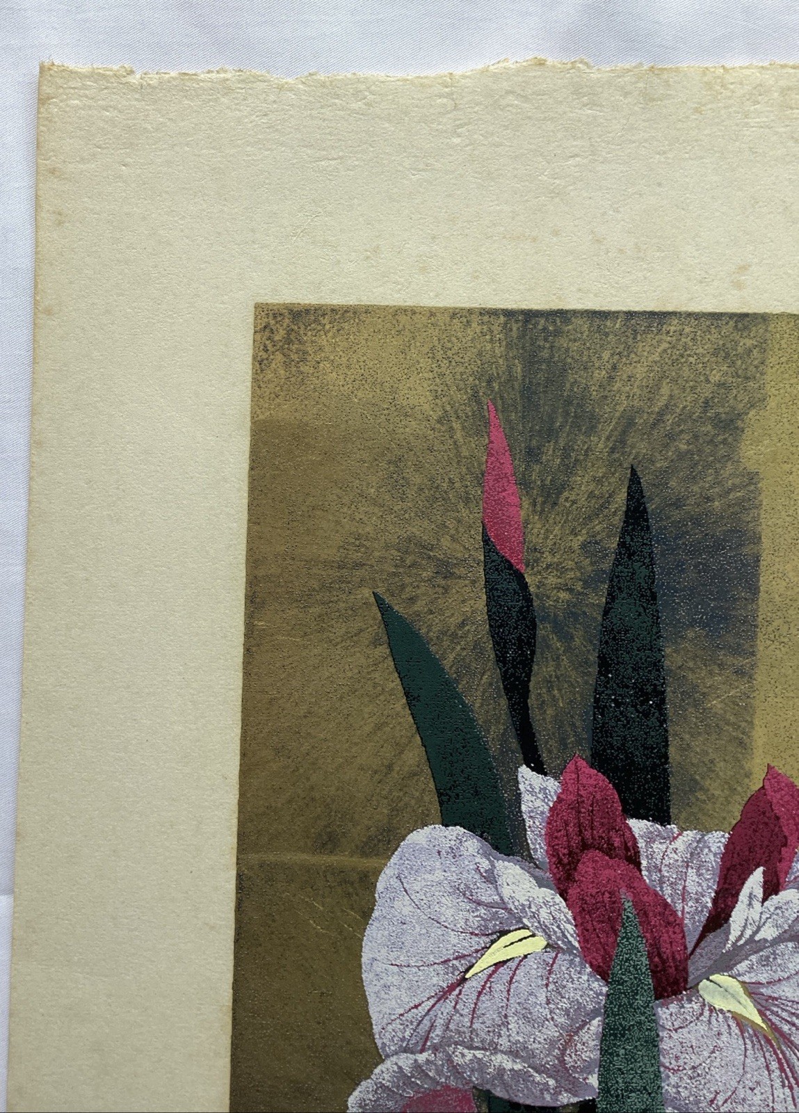 Sugiura Kazutoshi Iris Silkscreen signed 26/100 No.19 1981
