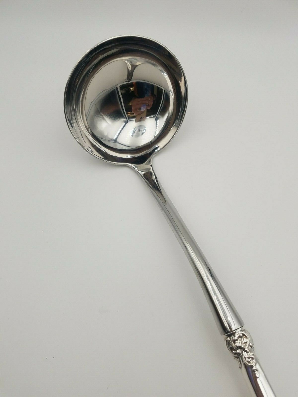 Grande Baroque Wallace Sterling Handle Soup Ladle Custom Made