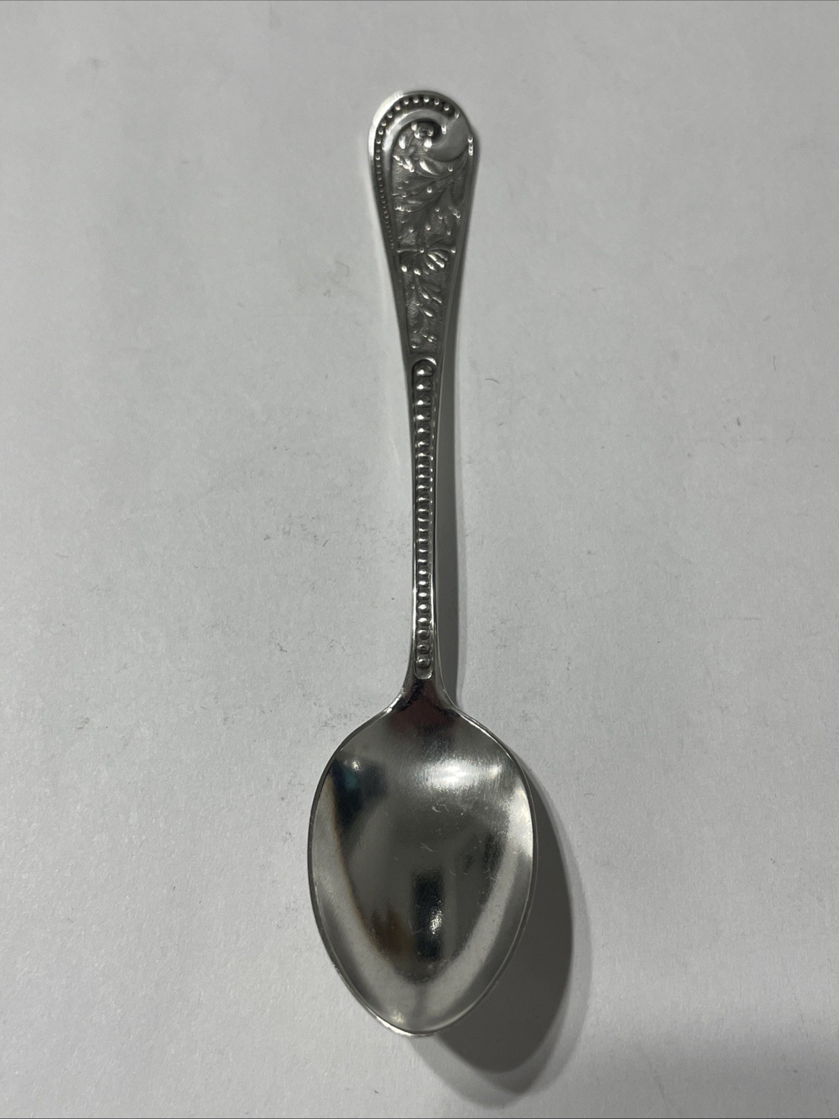 Flower Monogram Sterling Vintage Souvenir Spoon Collectible