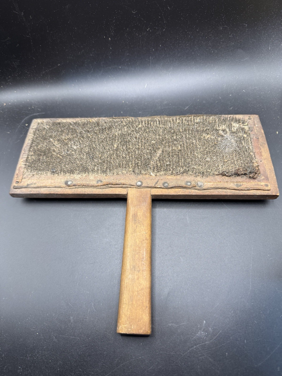 Vintage Wooden Wool Carder Weaving Spinning Sheep Comb Primitive