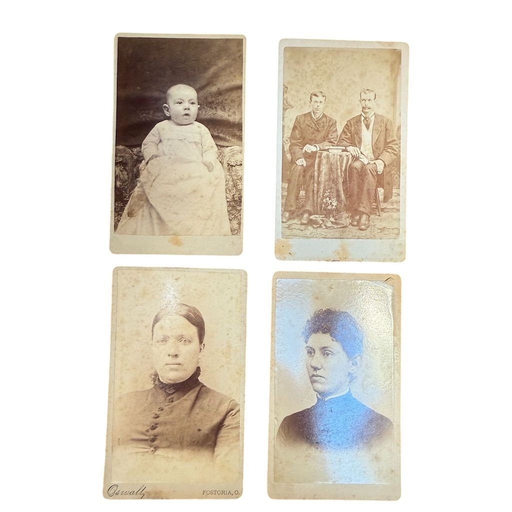 Antique Victorian CDV & Cabinet Card Photo Collection Sepia 1850-1899 2.5×4