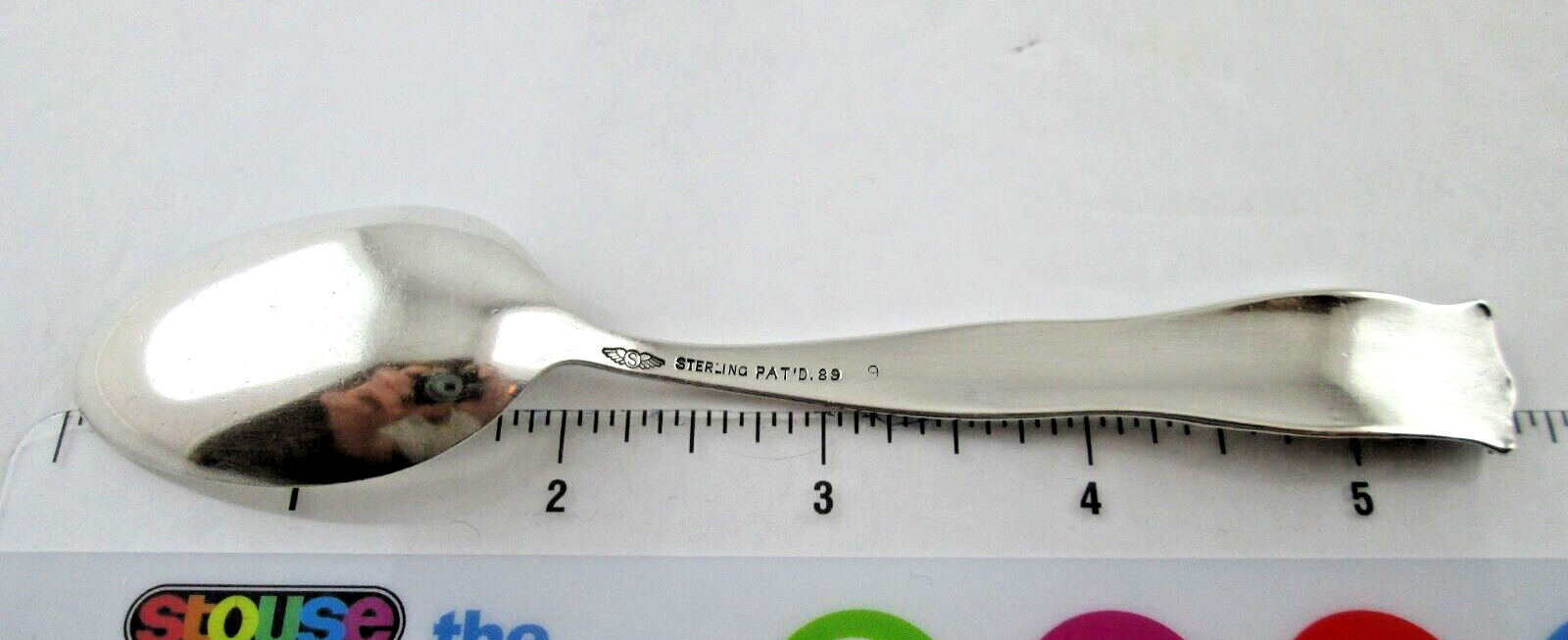 FLORA by Shiebler Sterling Silver Teaspoon # 9 5 5/8″