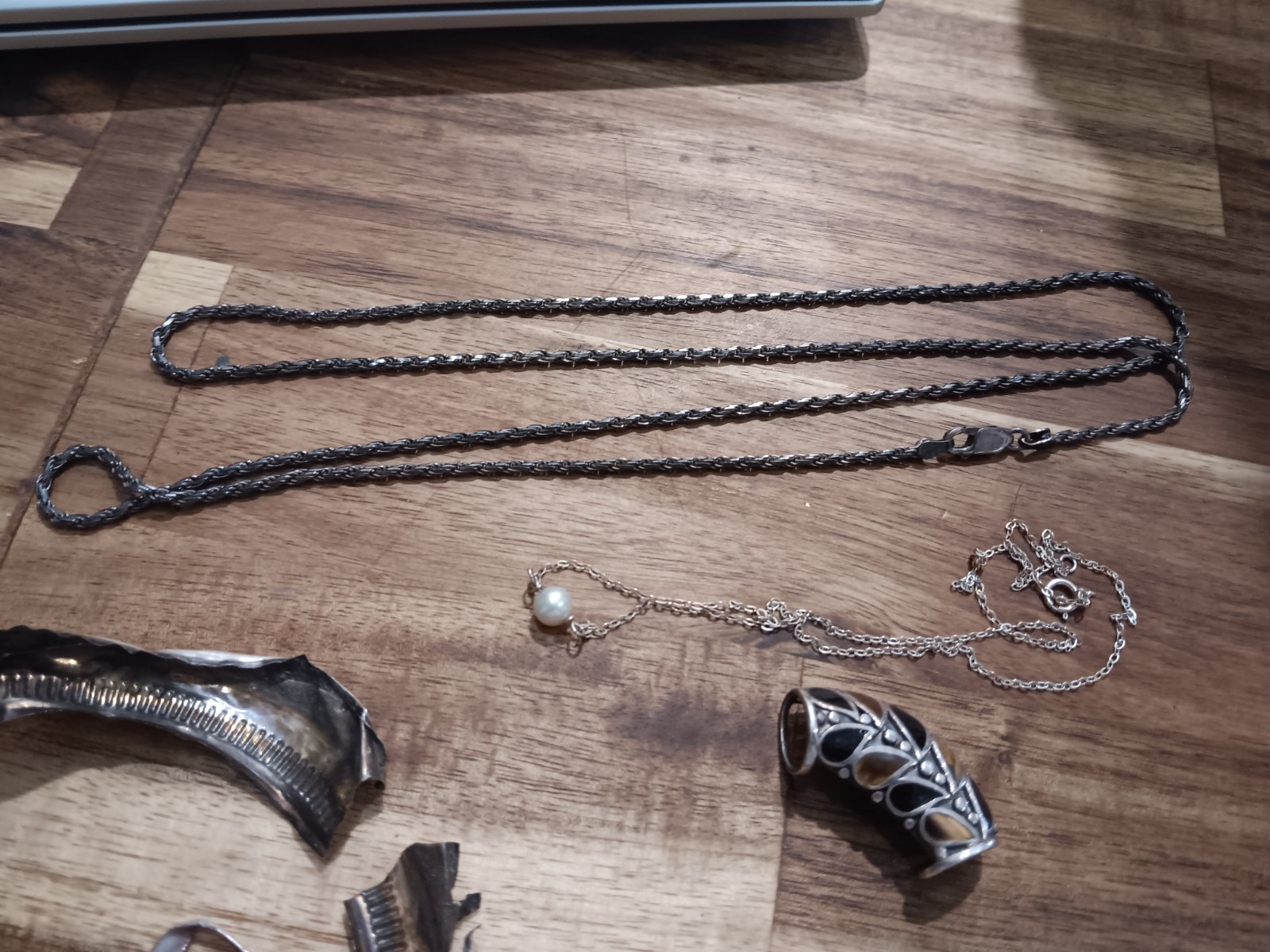 35 Grams Sterling Silver Mixed Scrap & Jewelry