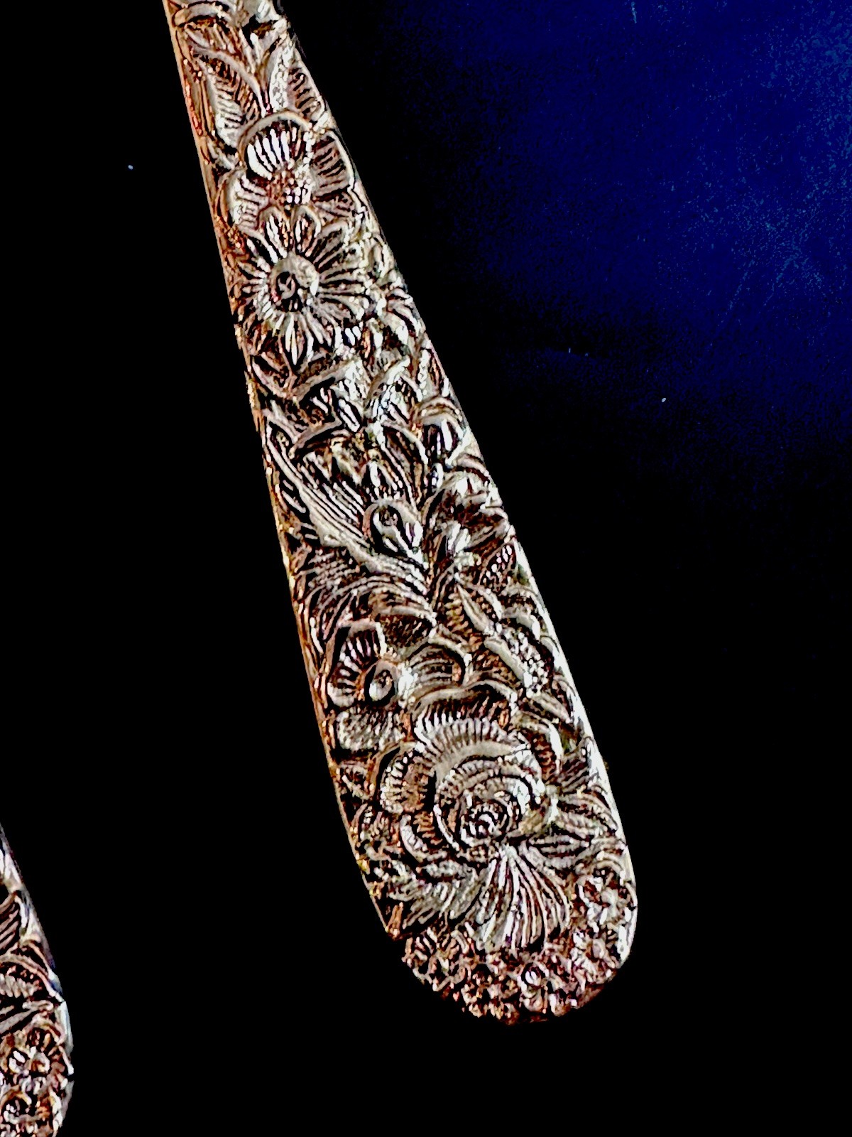 VTG GODINGER “Olde Bouquet” Gold Tone 20-Piece Place Setting Flatware