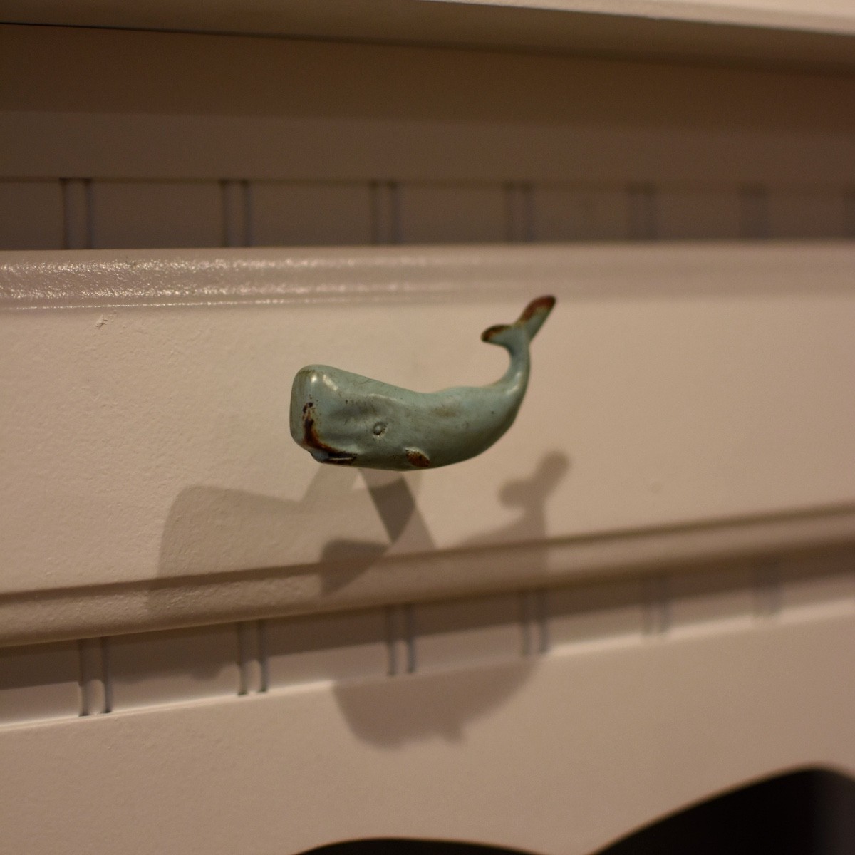 Blue Whale Pull Dresser Knob Kitchen Cabinet Hardware Coastal Beach Home Decor