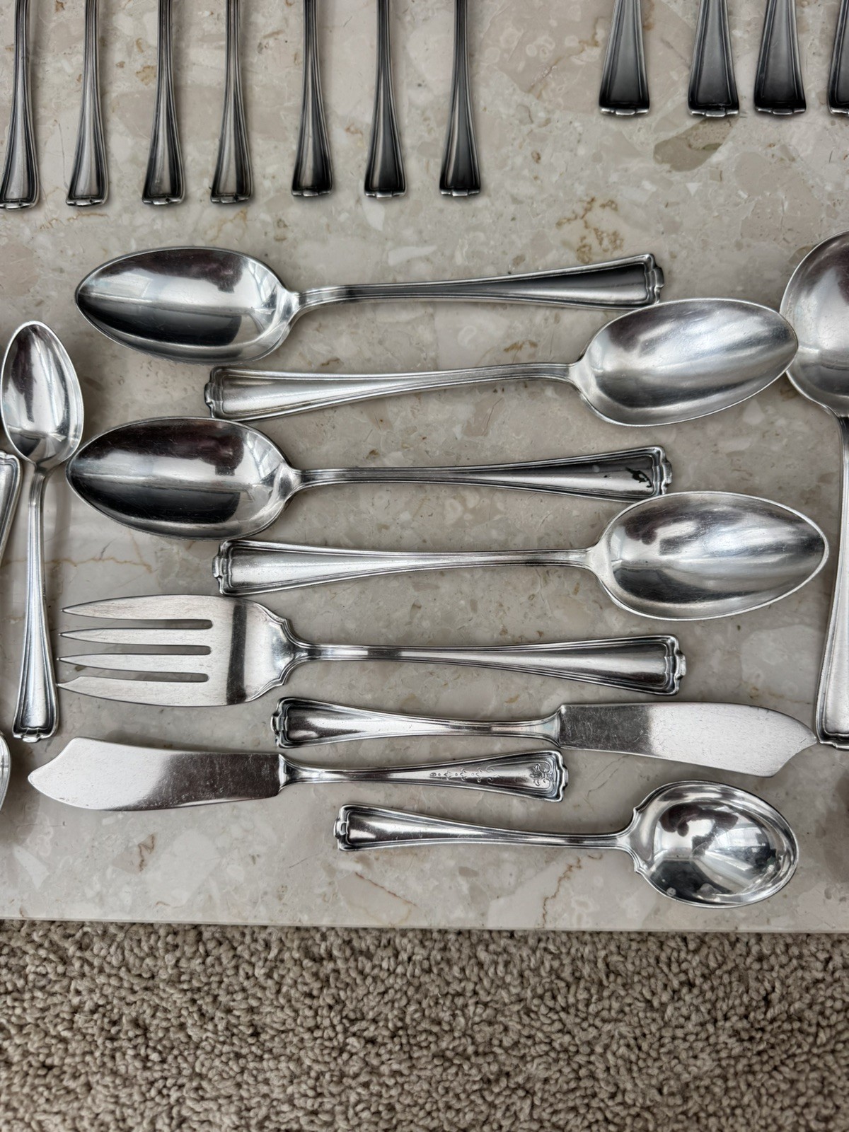 Vtg 1847 ROGERS BROS 83Pc Cromwell 1912 Silver Plate Flatware Place Settings