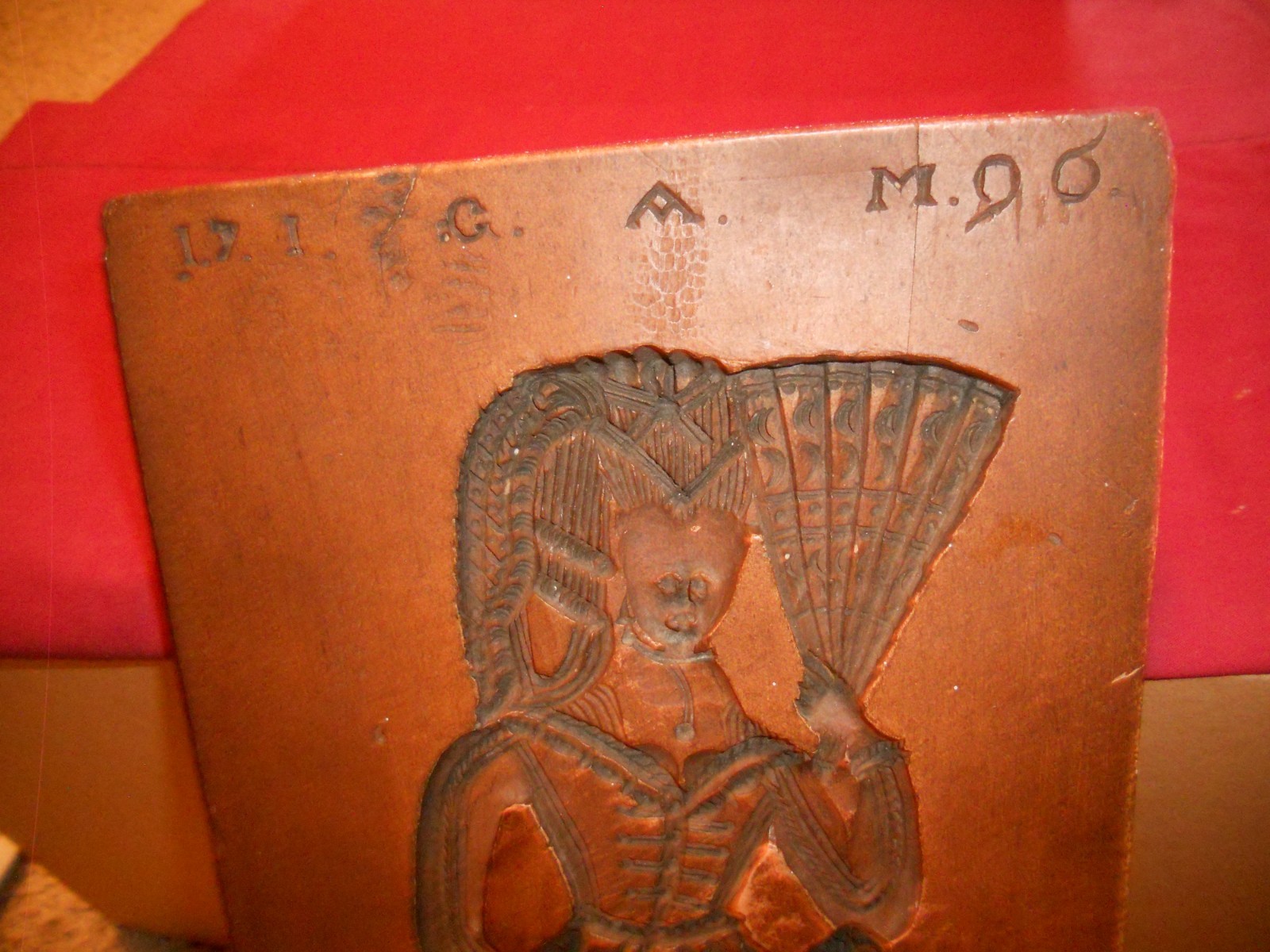 Antique 1790 gingerbread cookie mold from Smithsonian Institution