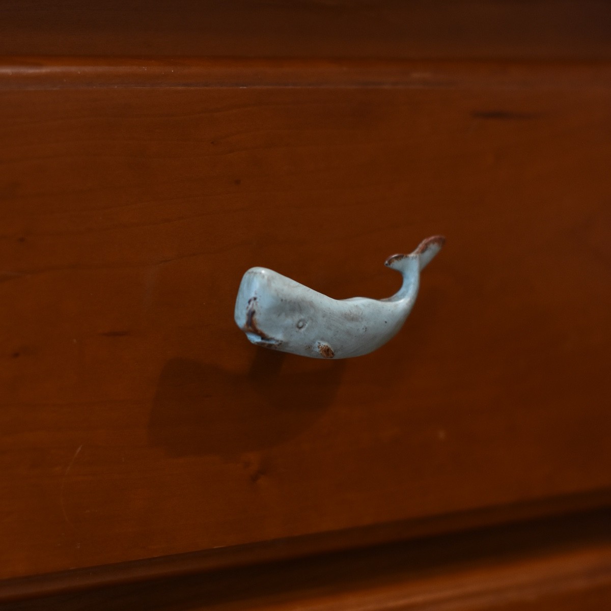 Blue Whale Pull Dresser Knob Kitchen Cabinet Hardware Coastal Beach Home Decor