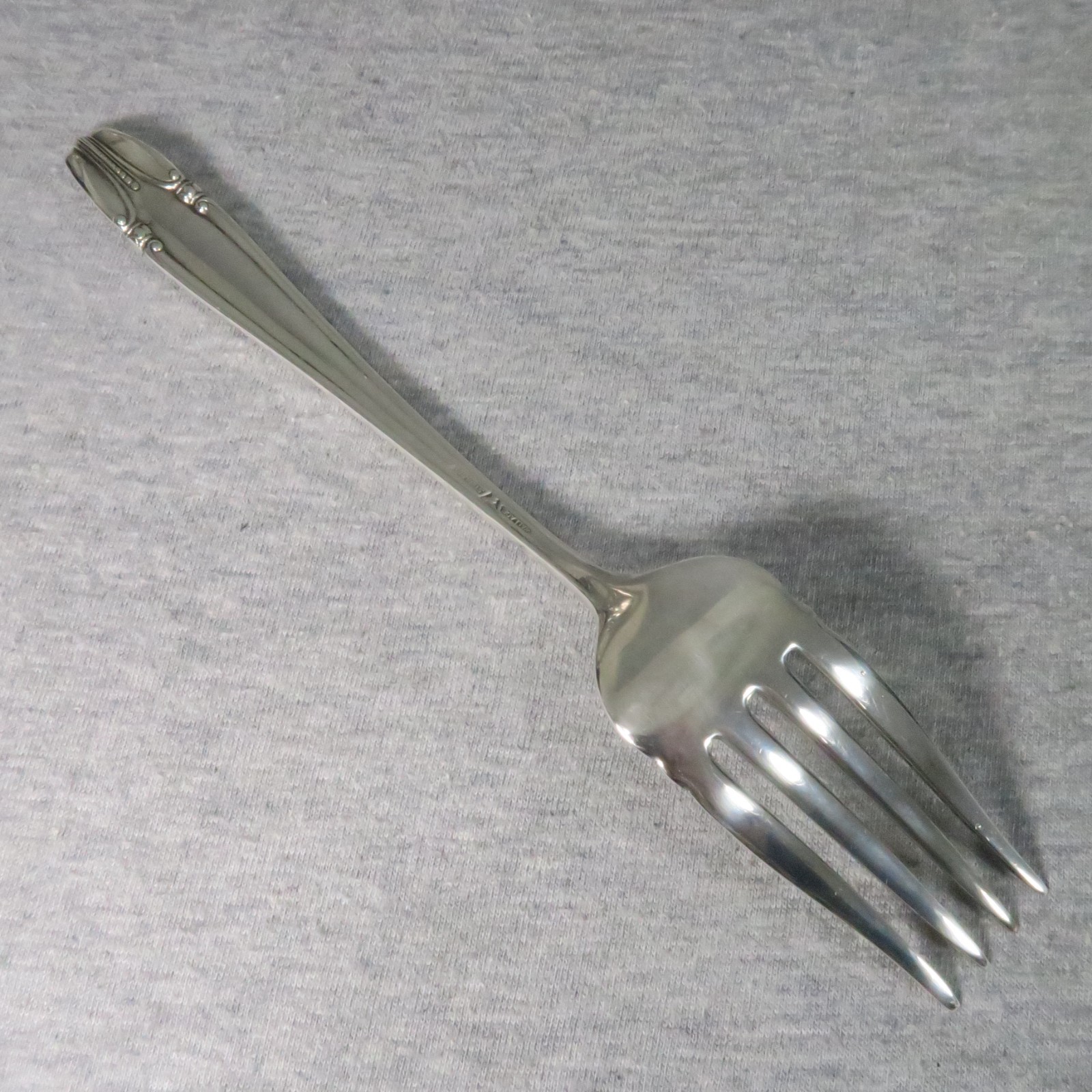 Wallace Sterling Silver Stradivari Serving Fork No Monogram 71 Grams