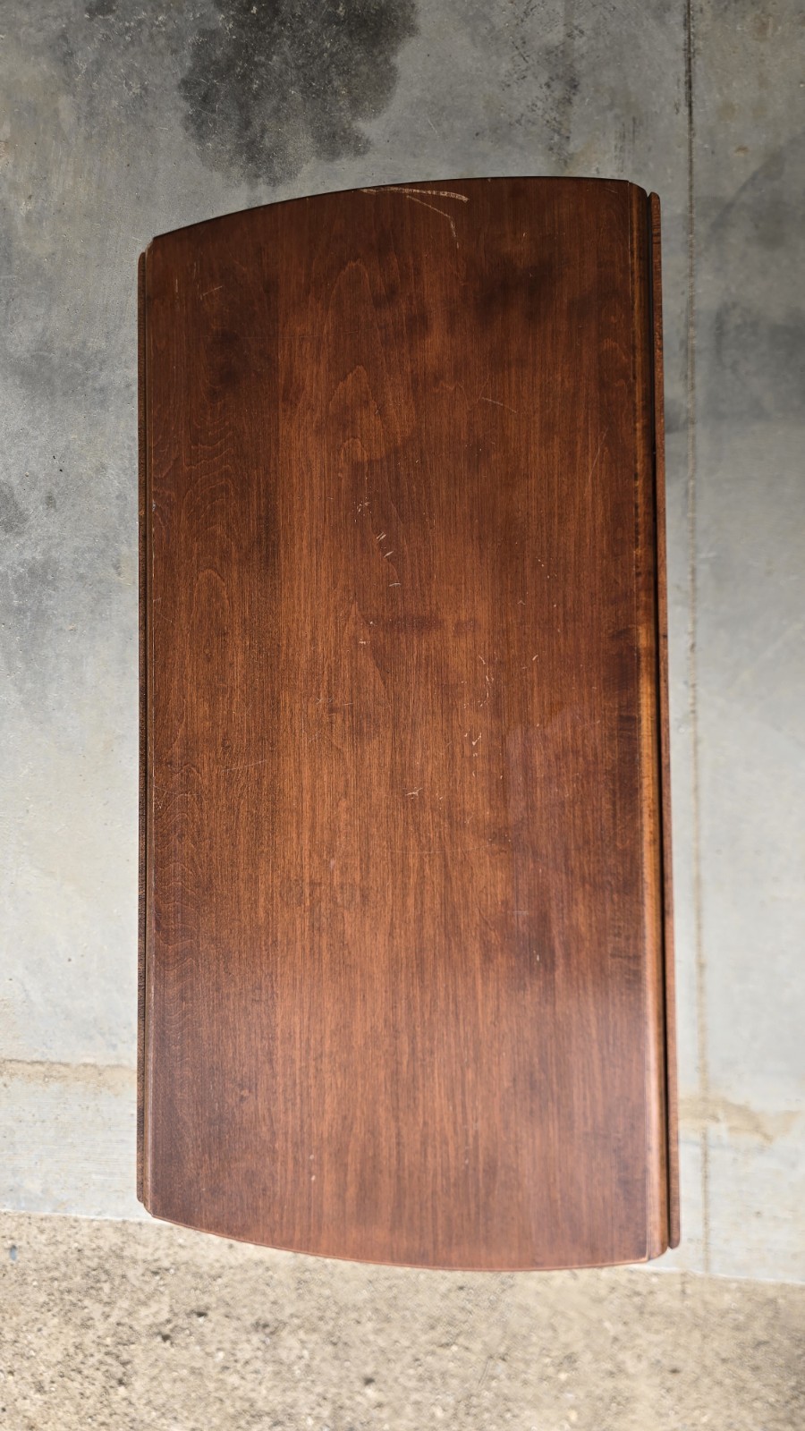 MCM Wood Dropleaf Table Heywood Wakefield 28″× 14″ × 24″