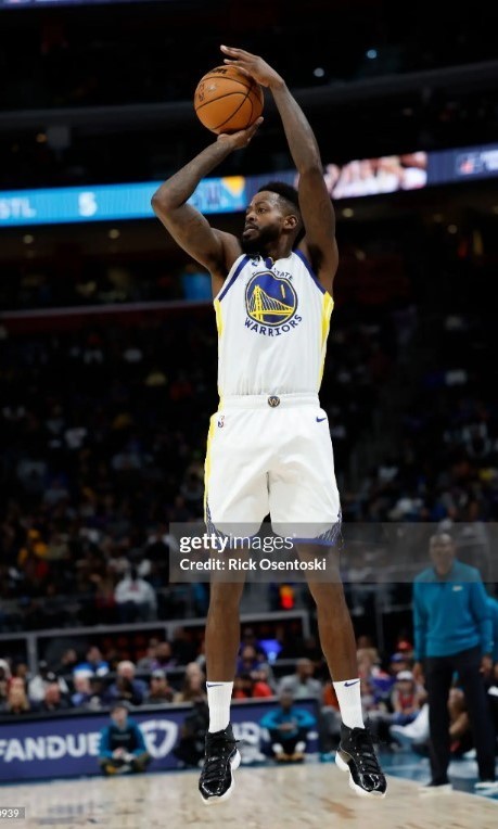 JaMychal Green 2022-2023 Golden State Warriors Game Used Jersey–Auto,MeiGray Ltr