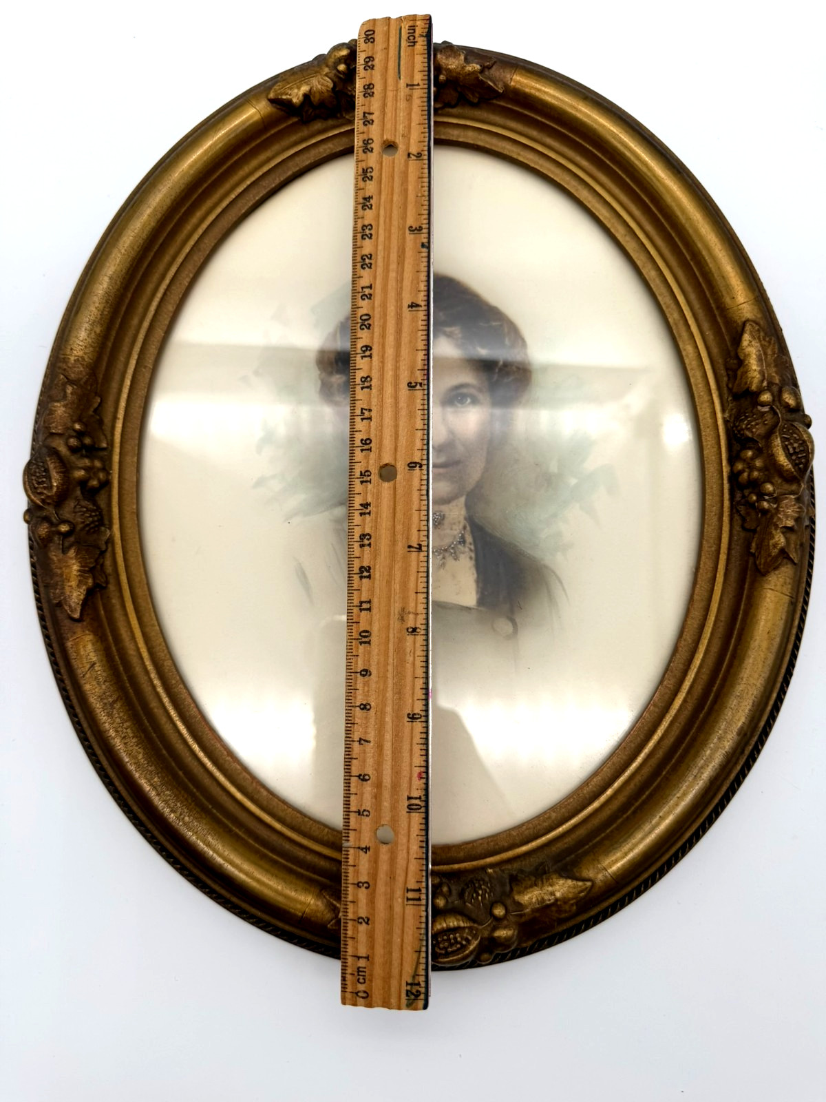 Oval Framed Hand Colored Antique Portrait circa 1890’s – 1910