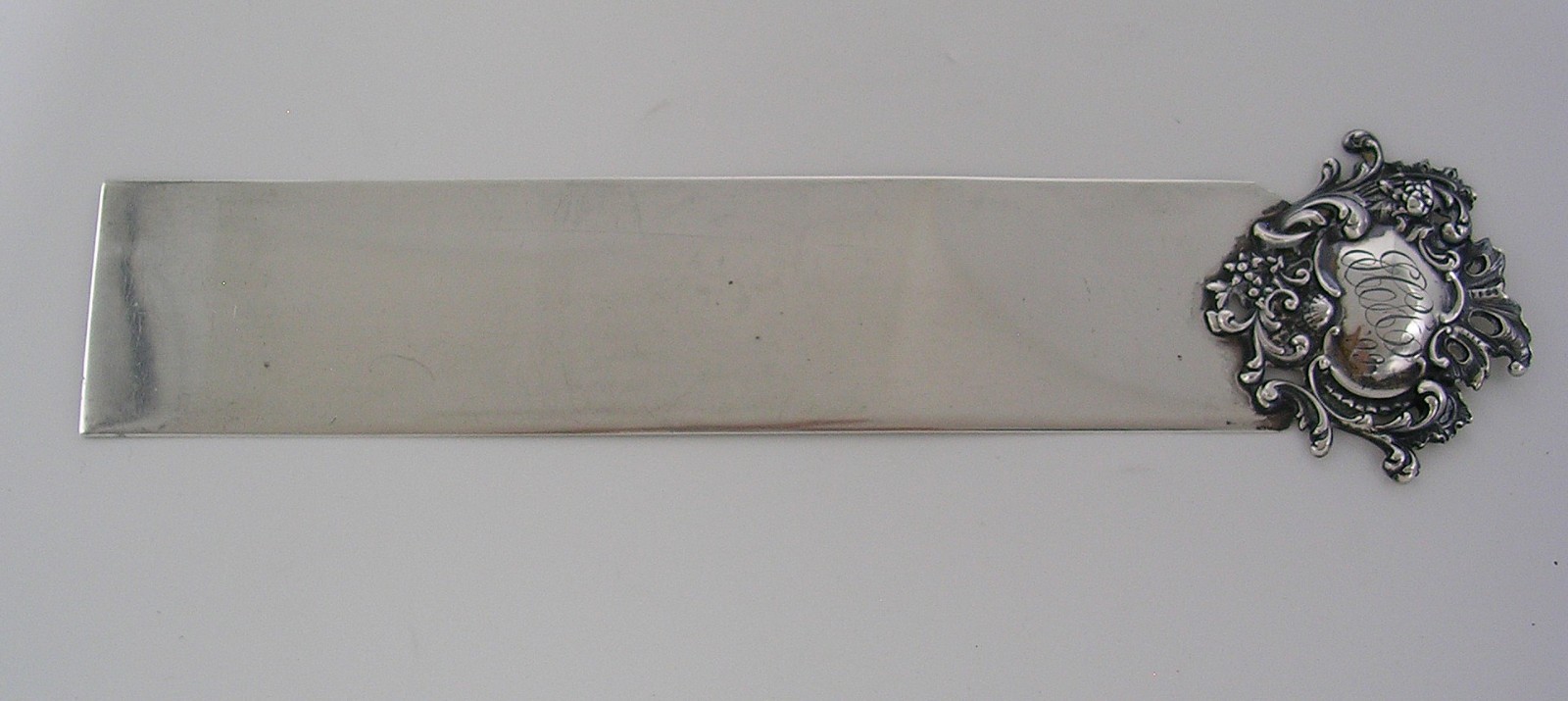 Antique Shiebler Sterling Silver Ruler/Page Turner c. 1899 – 9 7/8″