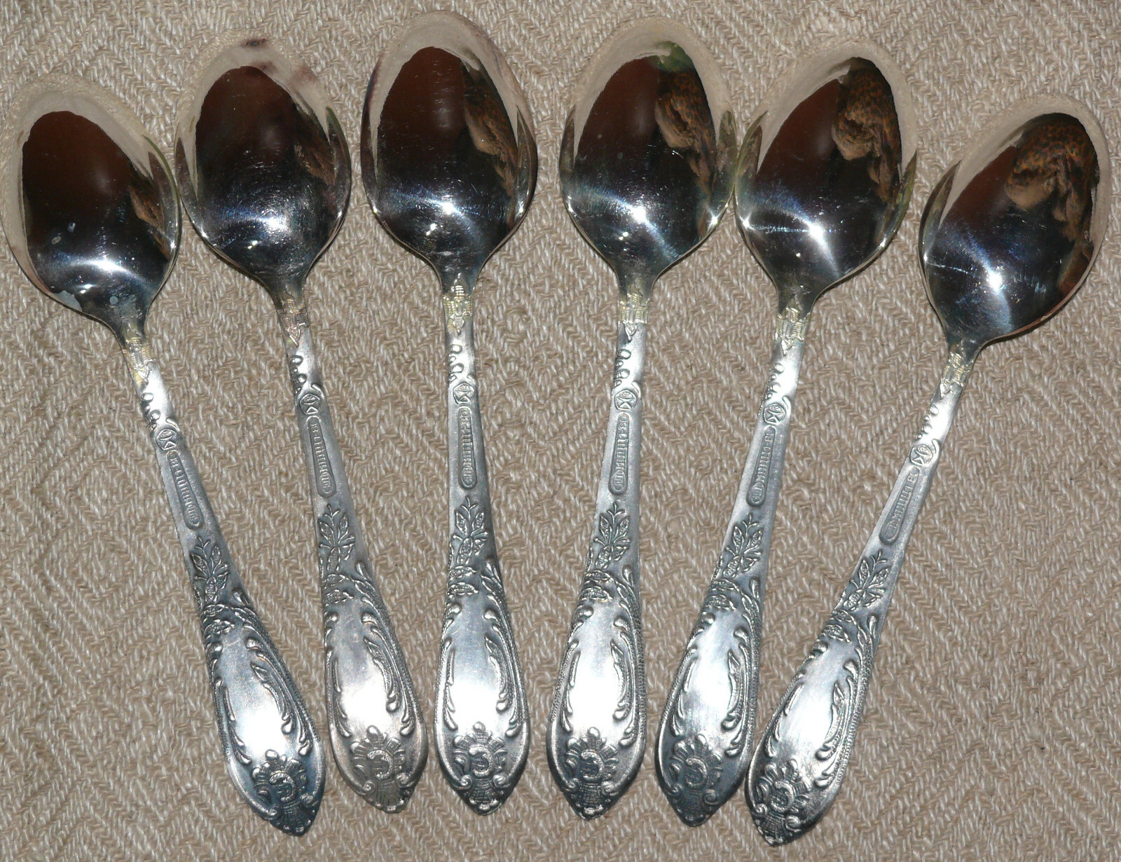 Uncirculated Tea Spoons. Powerful Silvering. Quality Mark. MNC USSR