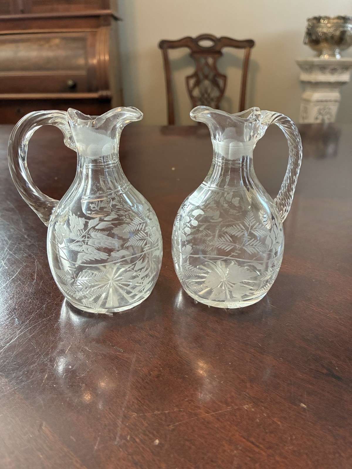 Antique Victorian SIMPSON & Co. Quadruple Plate Oil and Vinegar Cruet Holder