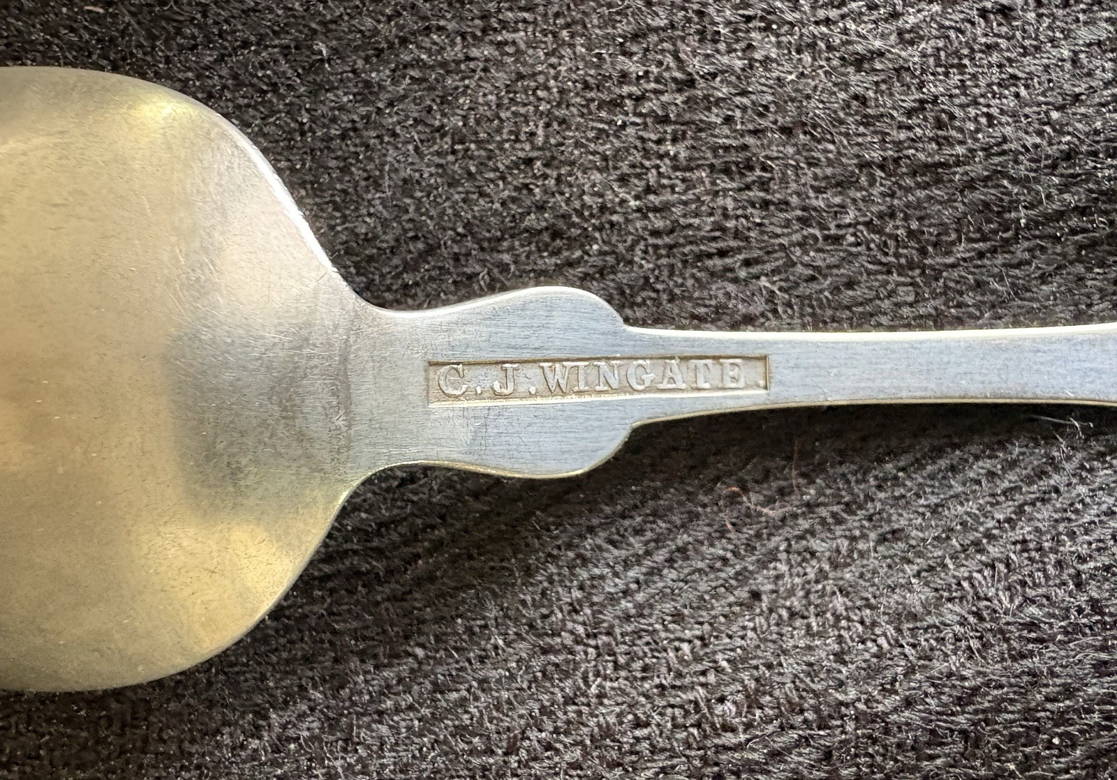 C. J. Wingate .900 Coin Silver Spoon 5.75 in