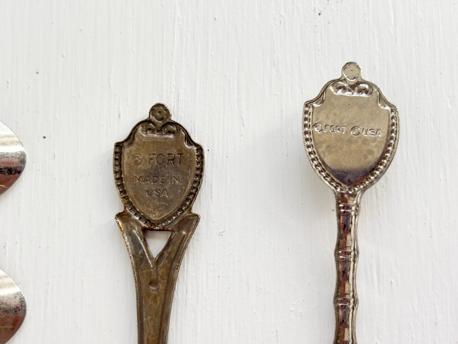 Fabulous Vintage 1970-80s Shield-Style Souvenir Spoons — Set of Lucky 13