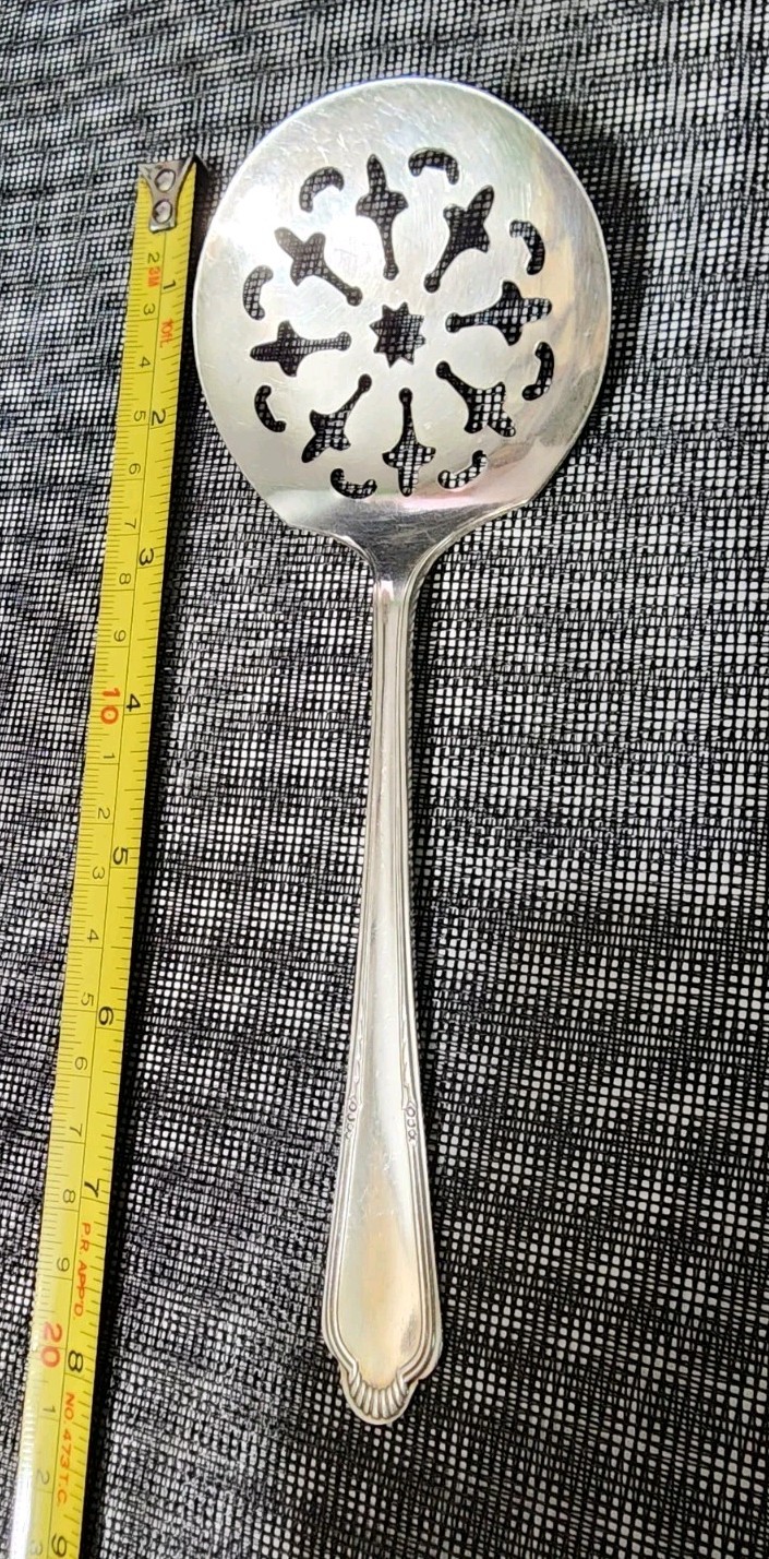 ✅️ WM ROGERS ART DECO c1934 LAUREL AKA HELENE PTRN SILVERPLATED TOMATO SERVER🍅