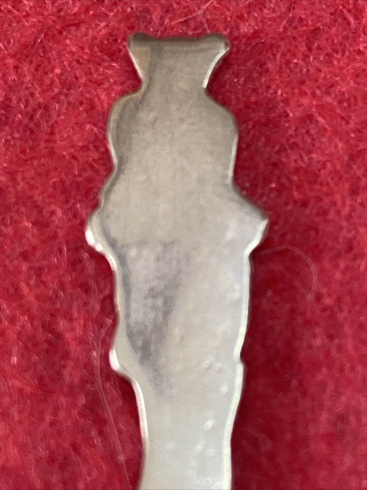 RARE! President Theodore Roosevelt Teddy Bear 2 3/8″ Sterling Silver Salt Spoon