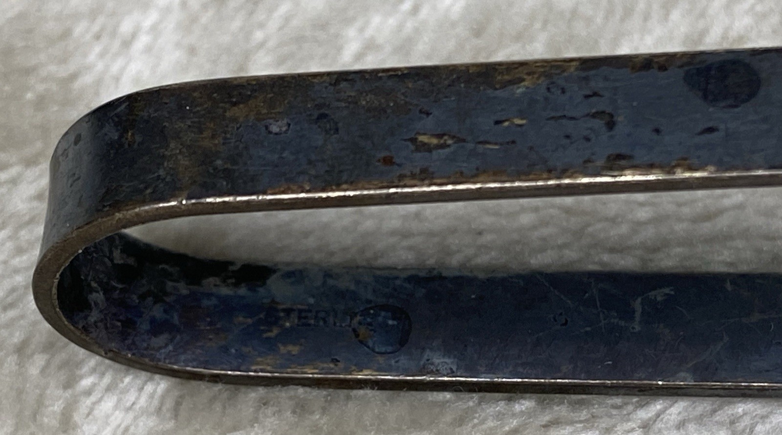 Antique Sterling Silver Sugar Tongs Twist Twisted Handle
