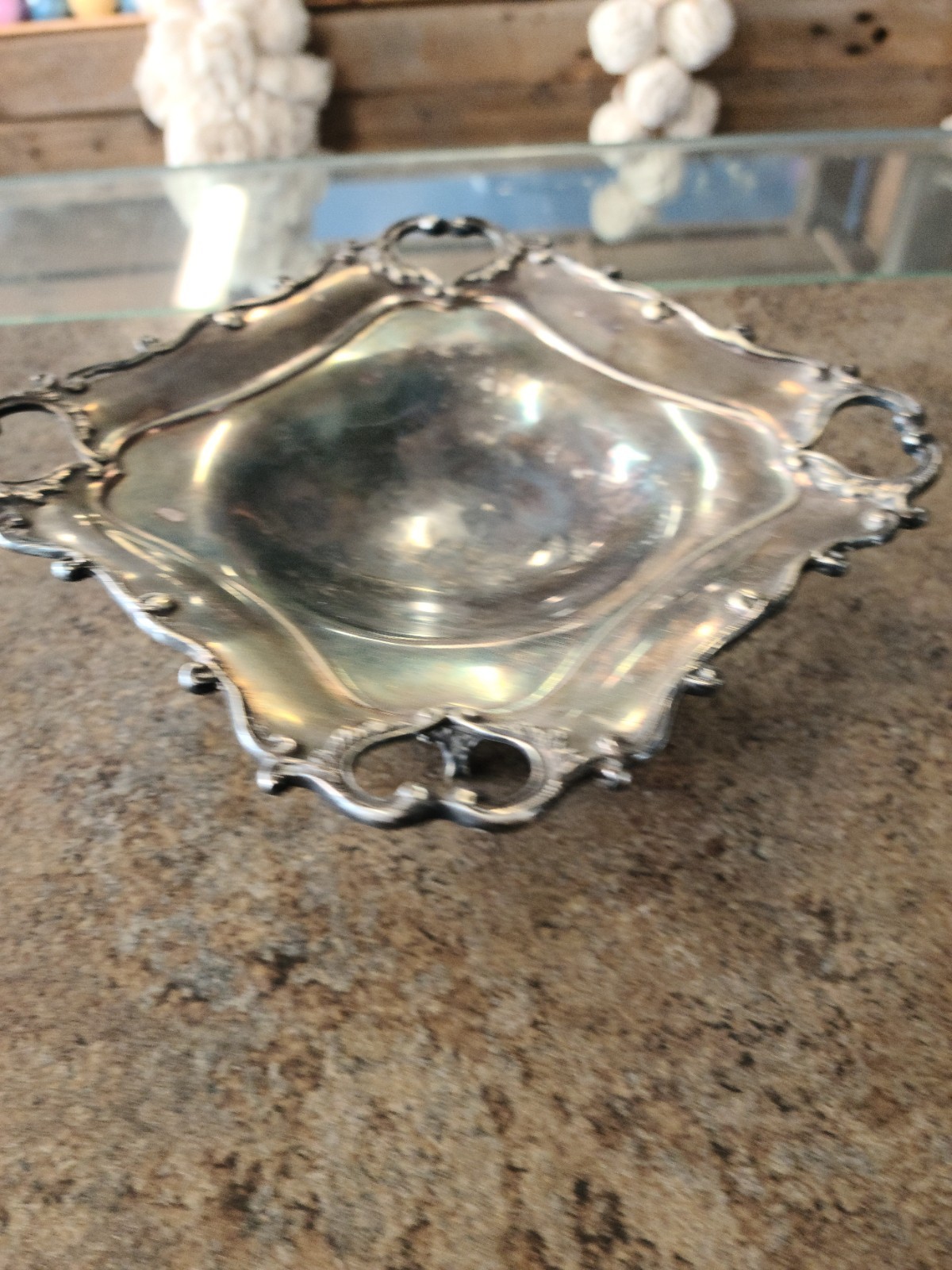 Victorian Albert Henry Thompson Sheffield Silver Plate Footed Candy Bowl EPNS A1