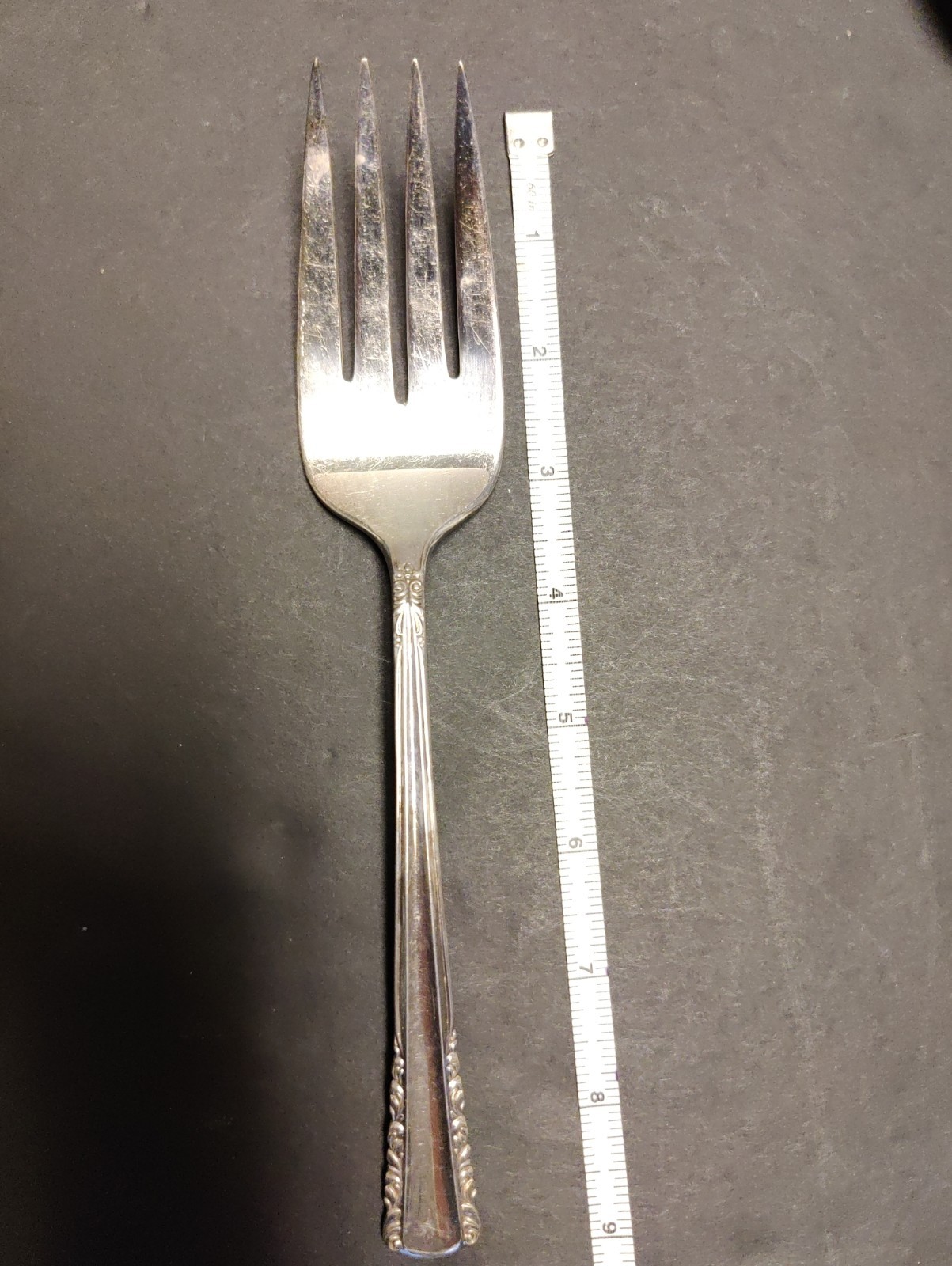 MAY QUEEN -HOLMES & EDWARDS -Silverplate 6 Serving Pieces Fork Spoons Gravy 1951