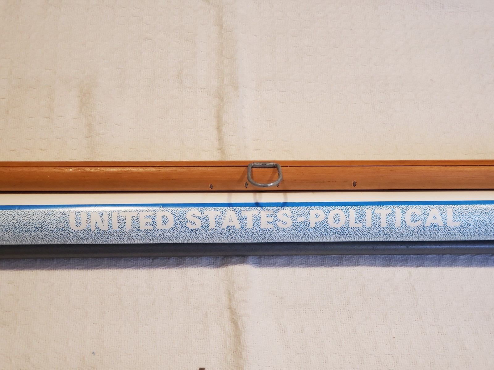 1989 United States Political Pull Down School Map Use as Projection Screen