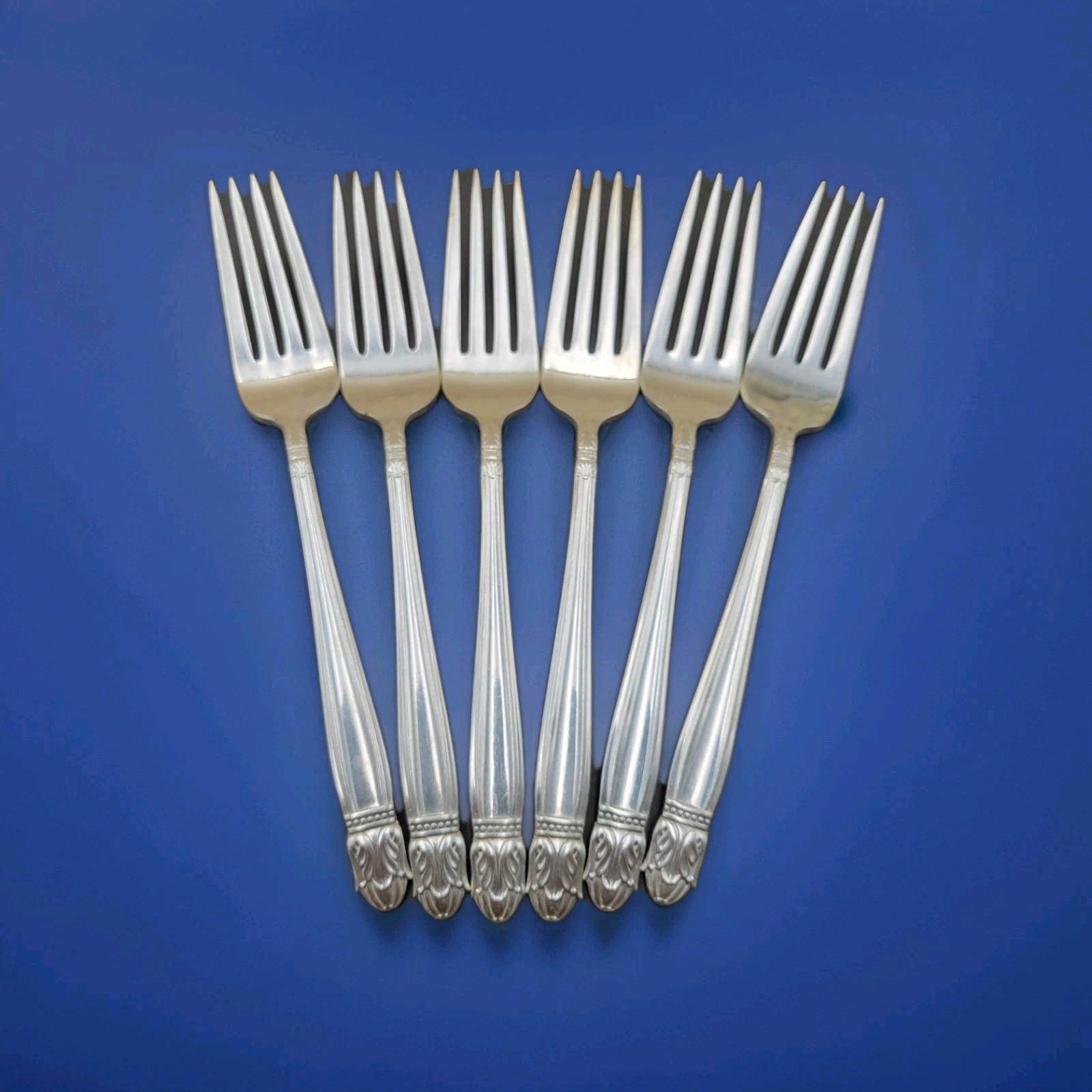 Service for 6 DANISH PRINCESS Silverplate Holmes & Edwards Flatware Set in Case