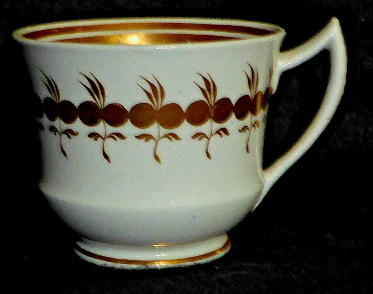 Rare Antique Georgian Spode Etruscan Coffee Can or Cup, Pattern 2784, c1820