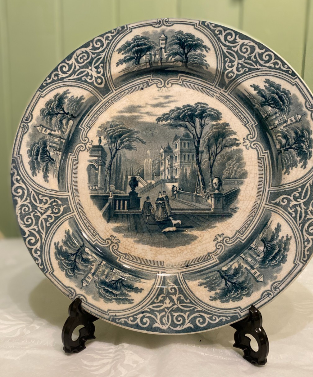 Rare Antique Plate 1828 James Jamieson & Company, Bo’ness Scotland Pattern FORTH