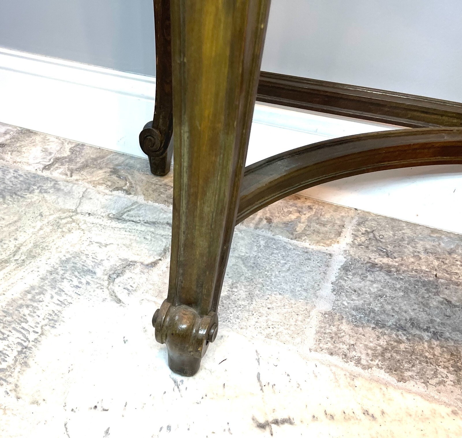 1850-1899 French Antique Marble Top Console Table Stand