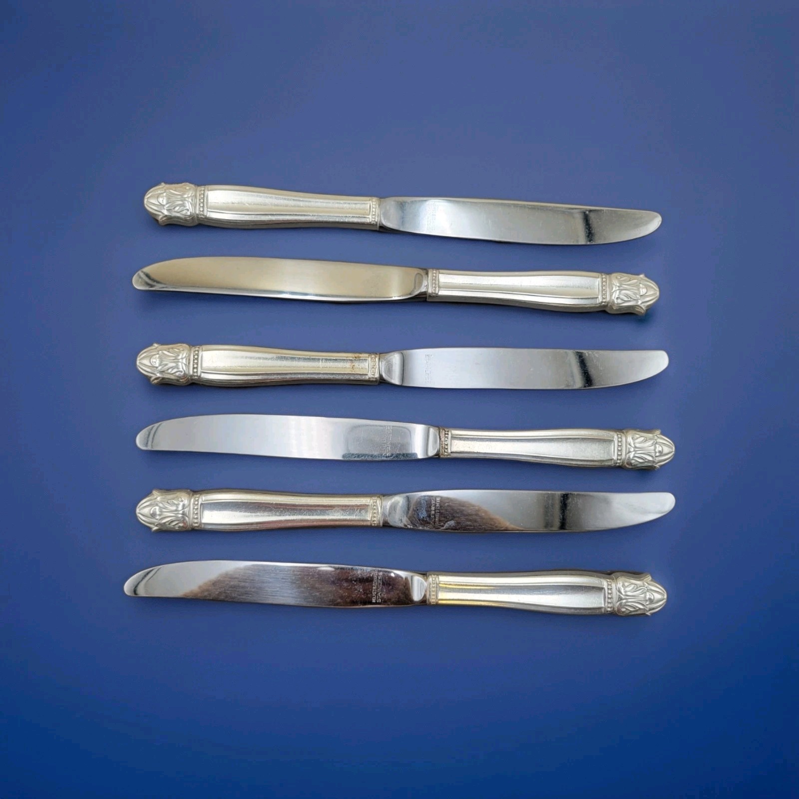 Service for 6 DANISH PRINCESS Silverplate Holmes & Edwards Flatware Set in Case