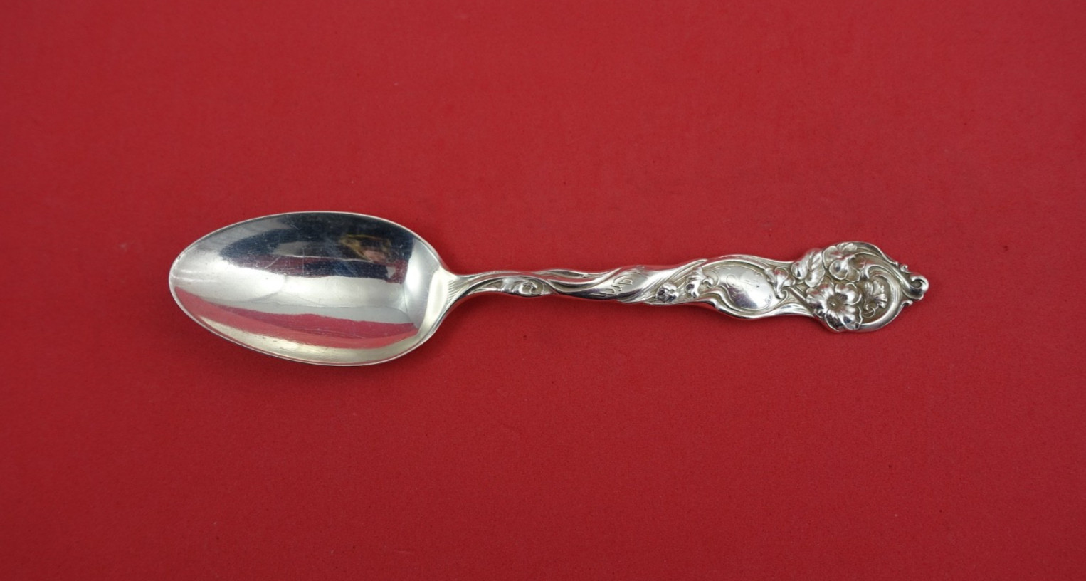 Flower of the Month by Shiebler Sterling Silver Teaspoon “March” 6″