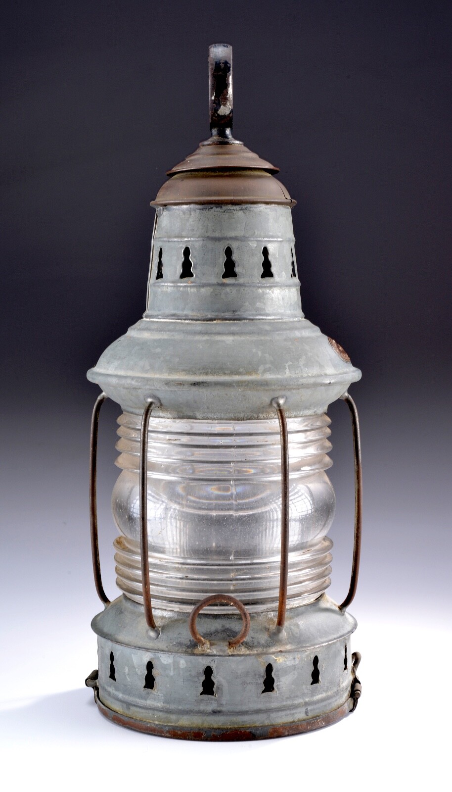 Maritime Ship Salvage Original MASTHEAD George B. Carpenter Kerosene Lamp