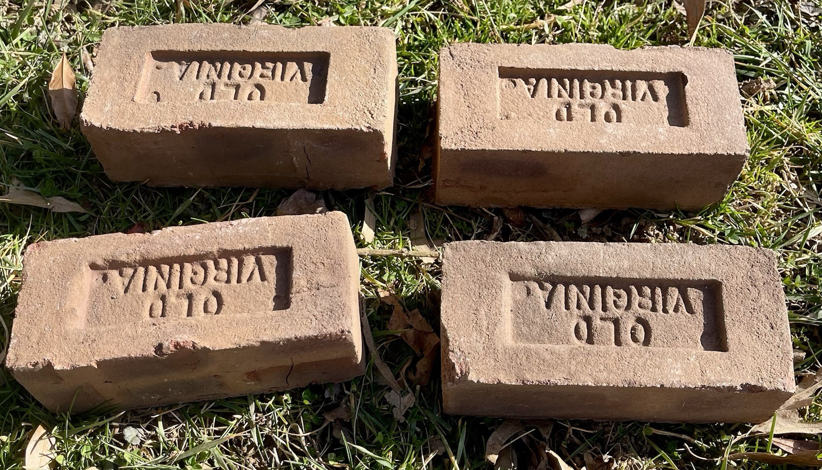 Rare OLD VIRGINIA BRICK Paver Reclaimed Garden Historic Thomas Jefferson UVA