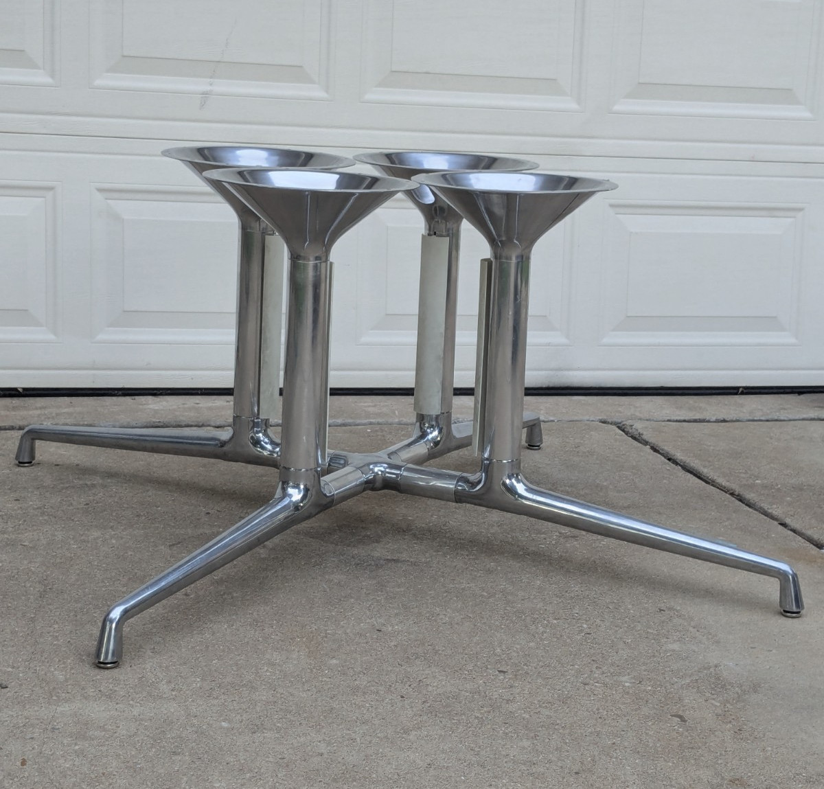 Steelcase Coalesse MCM Segmented Dining Table Base, Great For Heavy Tops