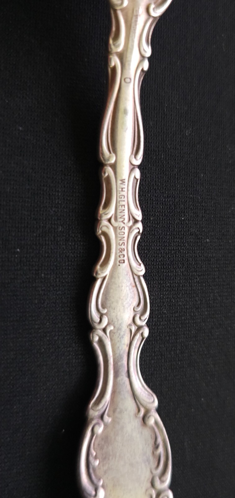 12 Orig 1897 Gorham Strasbourg Sterling Spoons Weight Mark O WH Glenny 476g