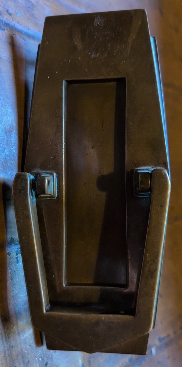 ART DECO DOOR KNOCKER / LETTERBOX – Vintage Brass Salvage Door Knocker Antique?