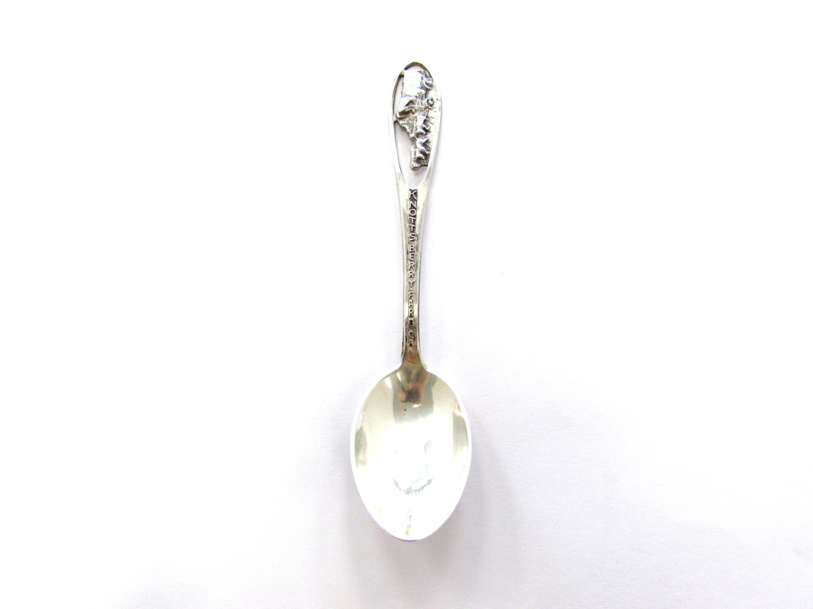 Vintage 40s/50s Knotts Berry Farm Sterling Silver Souvenir Spoon Amusement Parks