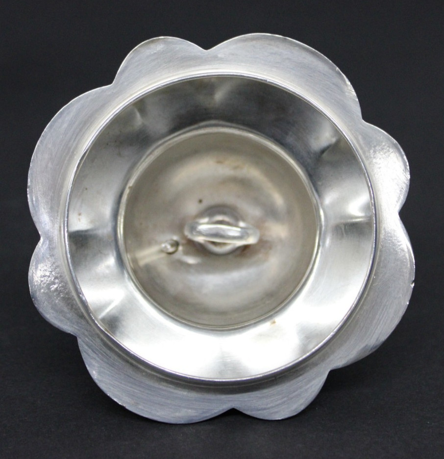Vtg Reed & Barton Winthrop Shield Silverplate Footed Sugar Bowl Pumpkin 1795E