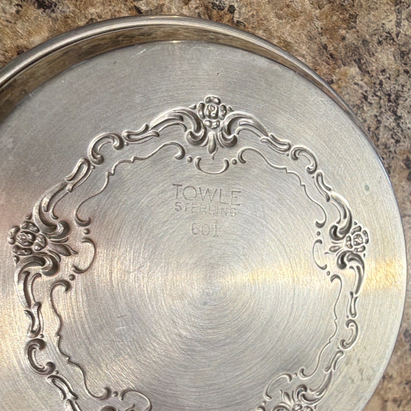 Towle Sterling Silver (.925) 601 Coaster Dish Lot Alvin S256 Base Cup 103 grams