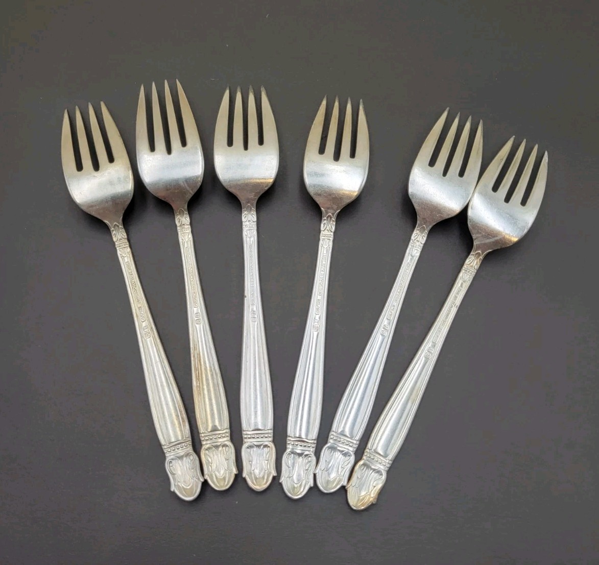 Service for 6 DANISH PRINCESS Silverplate Holmes & Edwards Flatware Set in Case