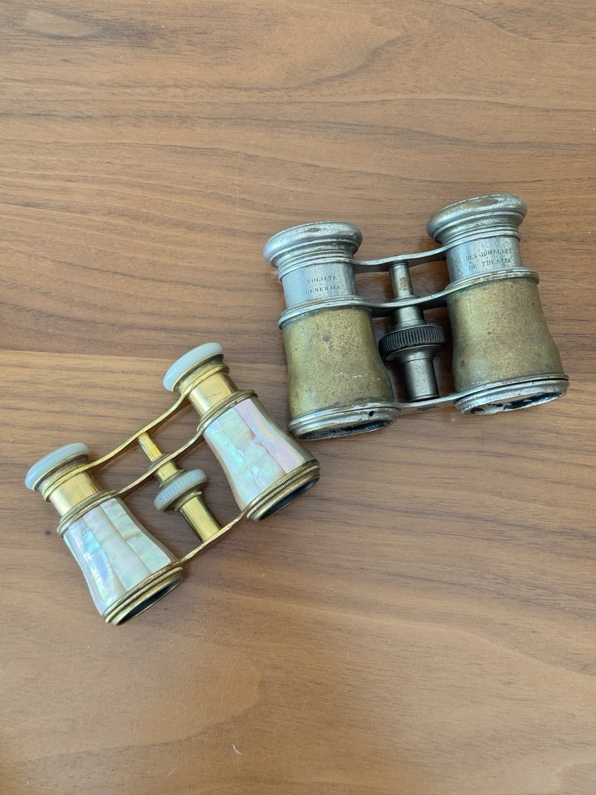 Lefils Paris Pre-1930 Antique Opera Glasses Binoculars Lot of 2